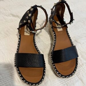 VALENTINO GARAVANI Rockstud Espadrille Sandal size 9/39 EU